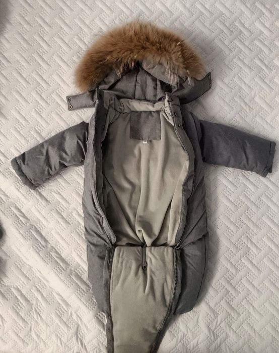 Зимний, детский Комбинезон-трансформер