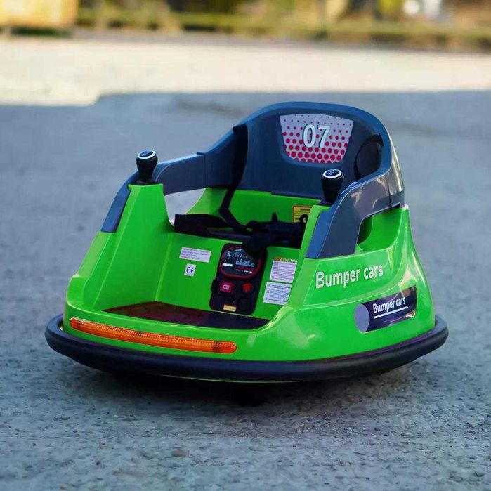 Masinuta busitoare electrica cu RC, Kinderauto Bumper 2x 35W 12V Green