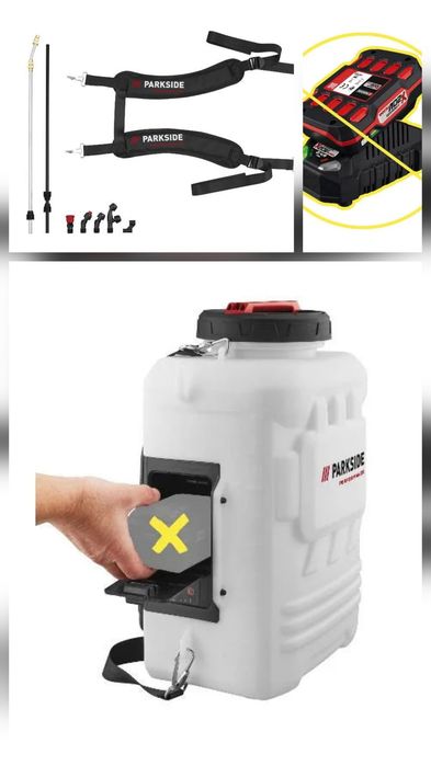 NOU/Sigilat/Garanție Parkside Performance 20V Pulverizator cu presiune Pompa de stropit electrica/vermorel/atomizor baterii acumulator-peste Ruris