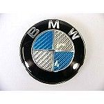embleme bmw carbon 3d albastru kit 7 piese