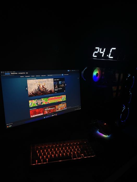 Продам клаву и мышку игровые