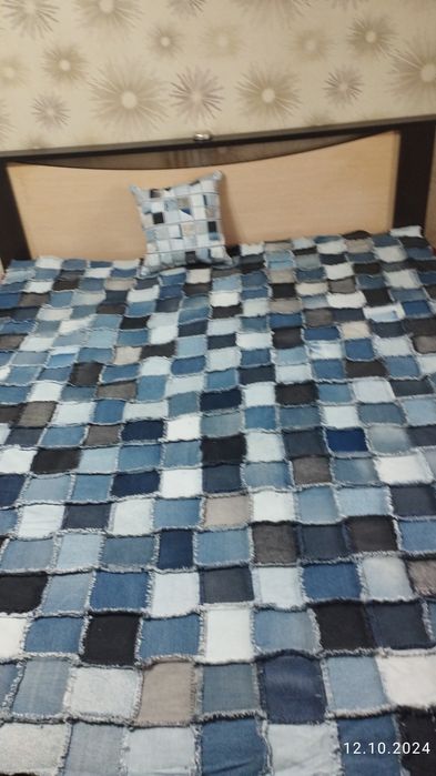 Джинсовое покрывало,160 на 200