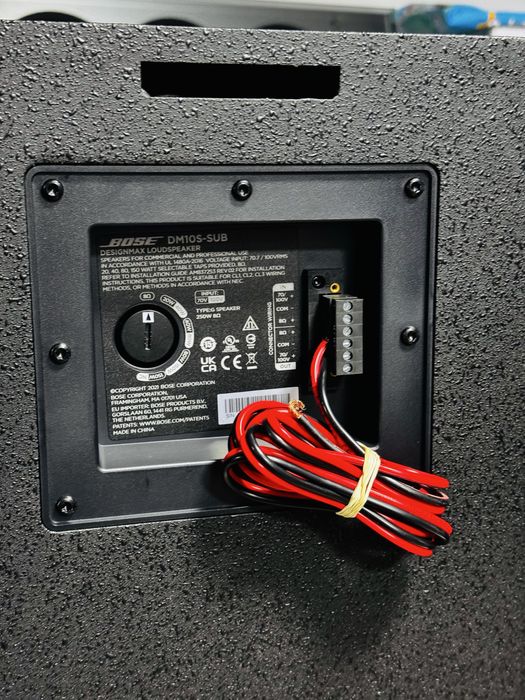 Subwoofer pasiv NOU-BOSE DesignMax DM10S-SUB,black,250W RMS,vârf 1000W