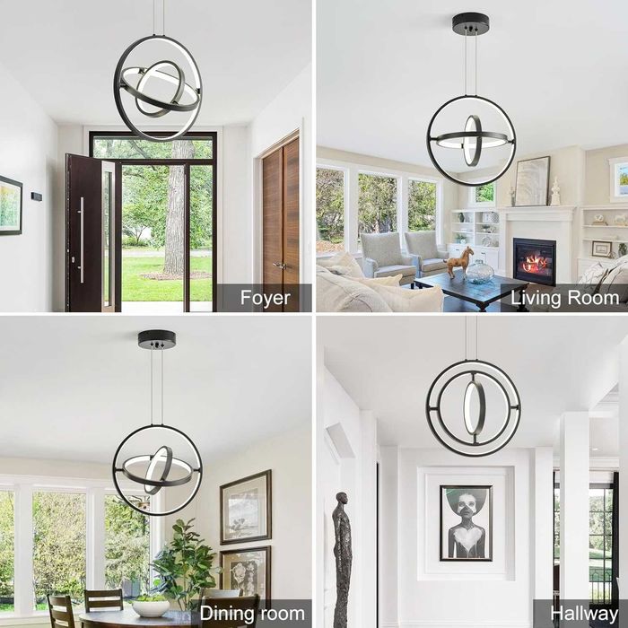 IZOWE LED пръстен - висящо осветително тяло 30W, регулируема височина