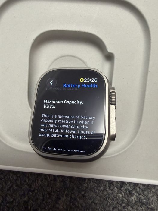 Oferta !! Apple Watch Ultra 2 Natural Titanium !Garantie Emag /  Impecabil /fullbox / 100% baterie