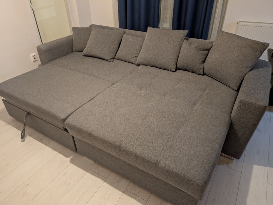 Colțar extensibil KringX Fjord interschimbabil, 266x90x165 cm