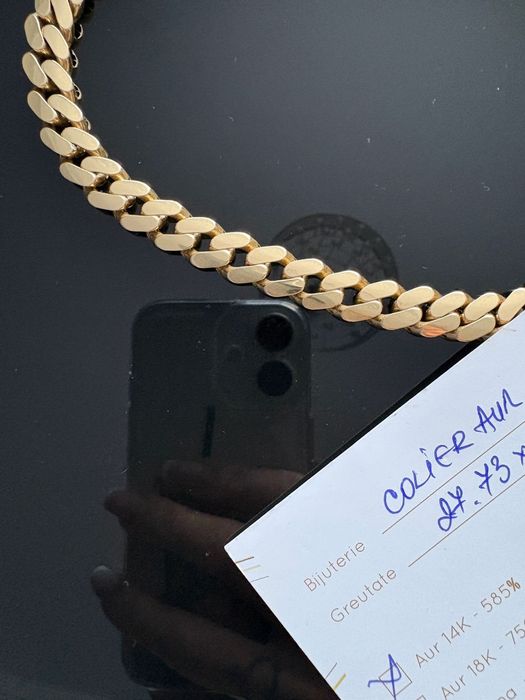 Vand lant aur 14 k Cuban  / 410 lei gram