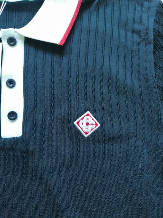 Casablanca мъжка тениска в черен цвят с яка S M L XL