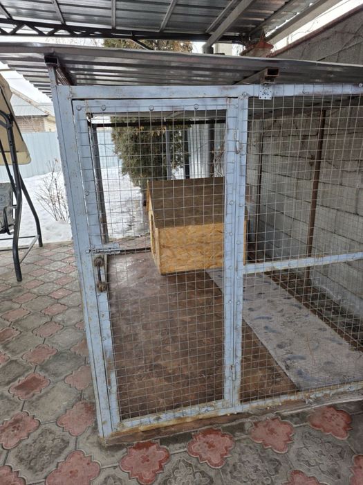 Вольер с будкой