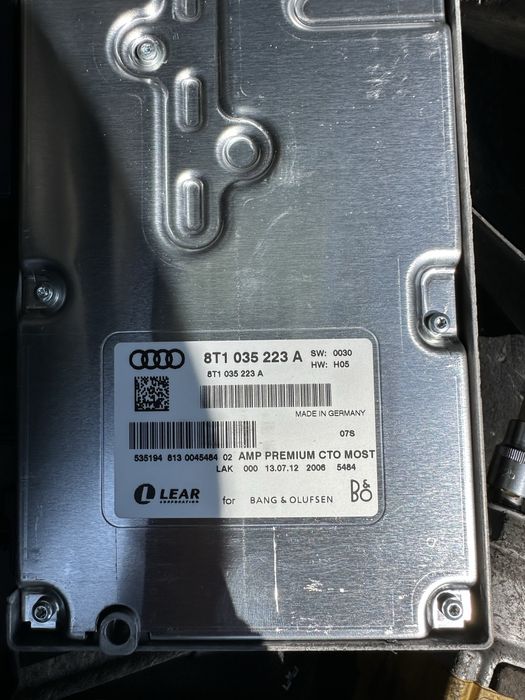 Sistem bang olufsen audi a4 b8 mmi 3g