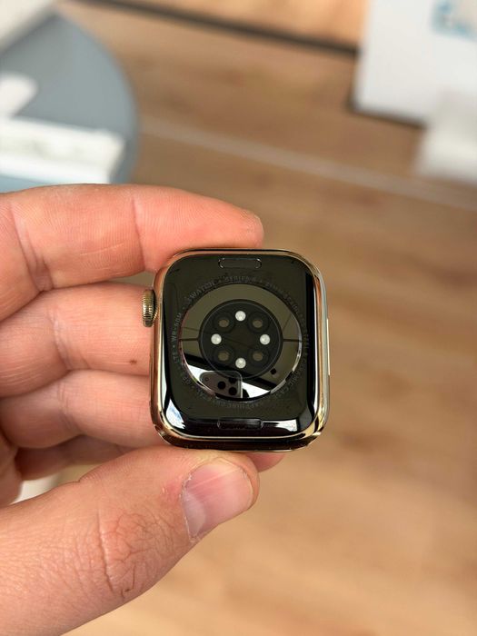 Apple watch 8 stainless steel - gold - 41 mm - pachet complet -