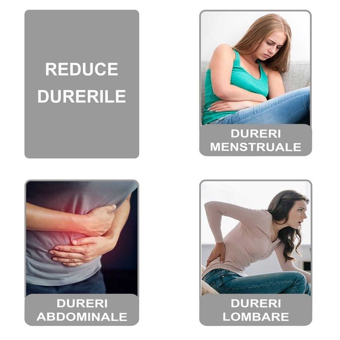 Centură abdominală cu 3 trepte de încălzire și vibromasaj - NOU