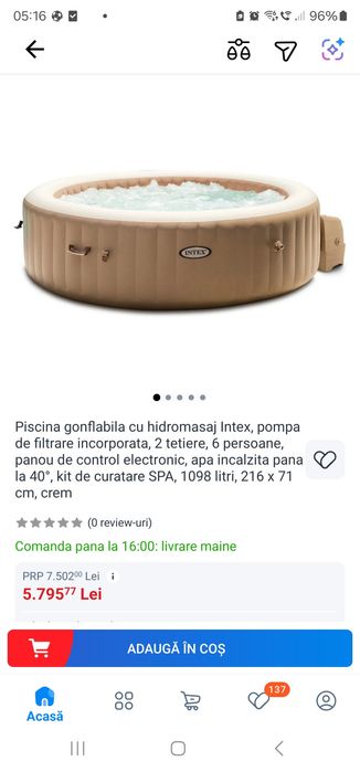 Jacuzzi intex pure spa 6 pers