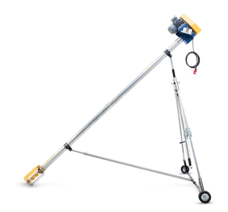 Snec orizontal pentru cereale Ø100 mm, 4 metri, motor 1.5 kW, capacitate 8 t/h