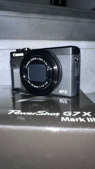 Дигитален фотоапарат Canon PowerShot G7X Mark III, 20.1MP, 4K, Черен