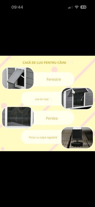 Cusca caine talie medie