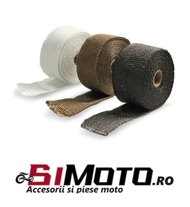 Banda termica 5Mx50mm  fibra de sticla evacuare moto ATV auto
