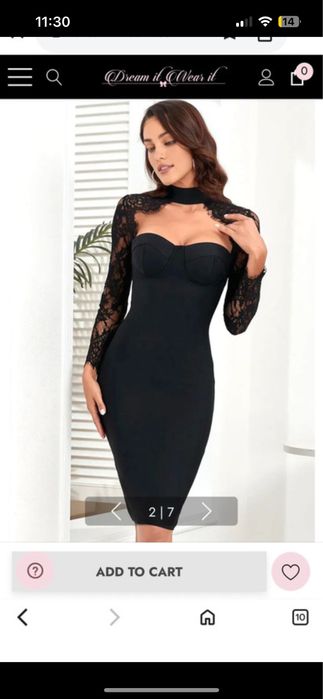 Rochie neagra de ocazie