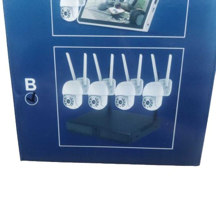 Безжичен WiFi комплект с 4 камери 4К Ultra HD+DVR за видеонаблюдение