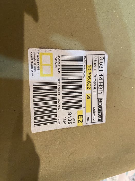 Pantofi cu talpă ortopedică - NOI - mărimea 39