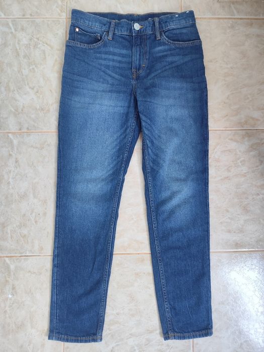 Blugi H&M SlimFit - mărime 152 - talie elastica 90->100 cm