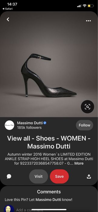 OFERTA: Pantofi Massimo Dutti Limited Edition