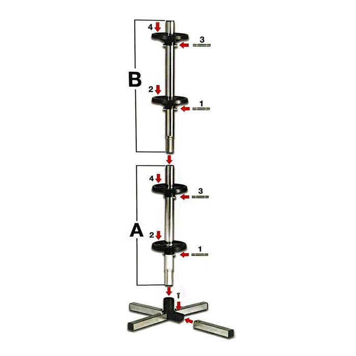 Stand suport vertical pentru 4 anvelope roti depozitare
