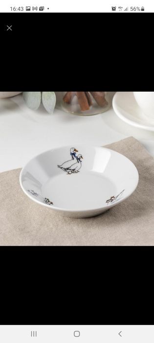 Фарфор РОССИЯ рисунок гуси