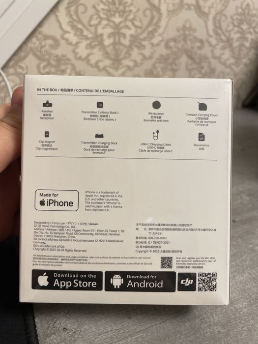 DJI Mic Mini петличка микрофон (новая)