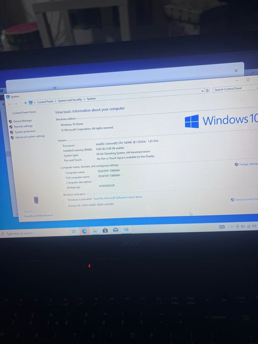 Laptop Acer Aspire ES1-512 – Windows 10