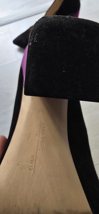 Pantofi piele întoarsă Zara nr 39