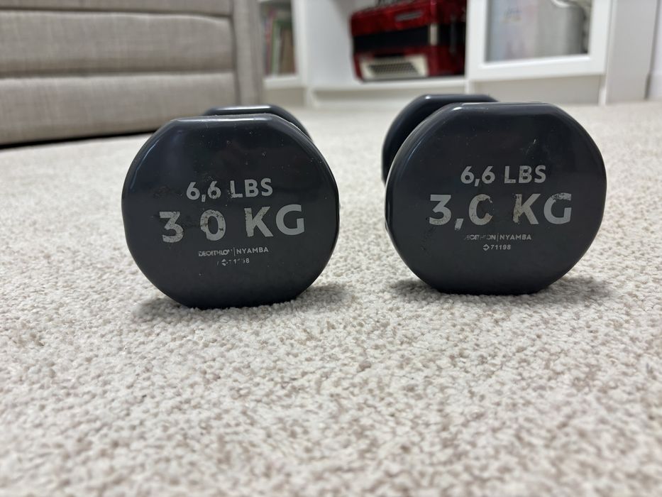 Gantere 3 kg - set de 2
