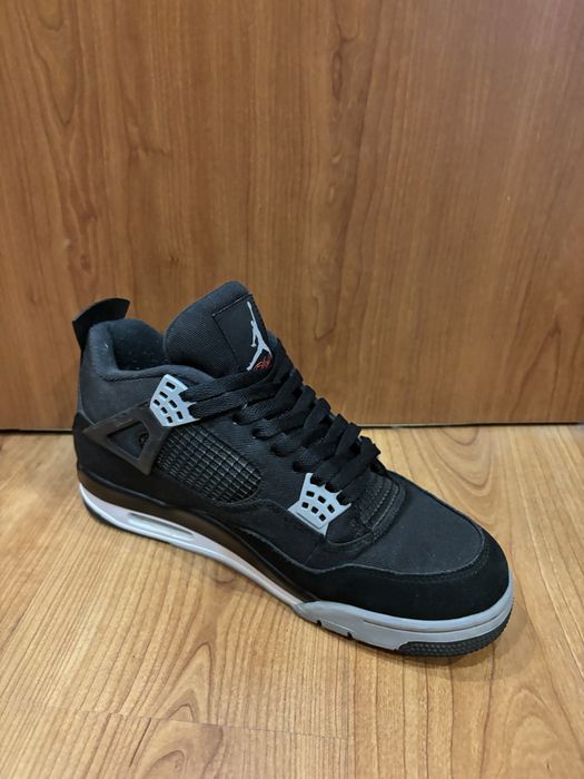 Кецове Jordan 4 retro black canvas