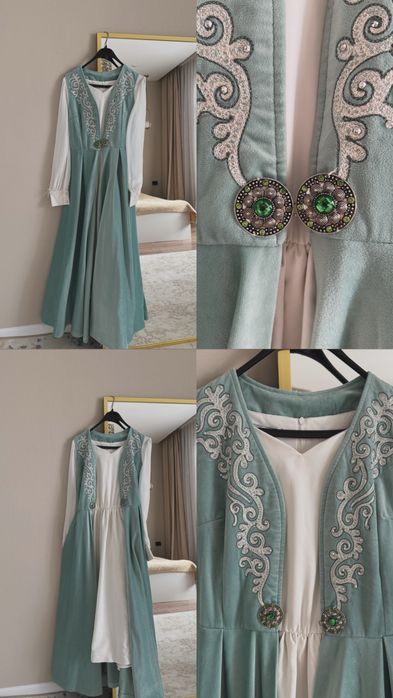 Қазақи нақыштағы сәнді көйлек