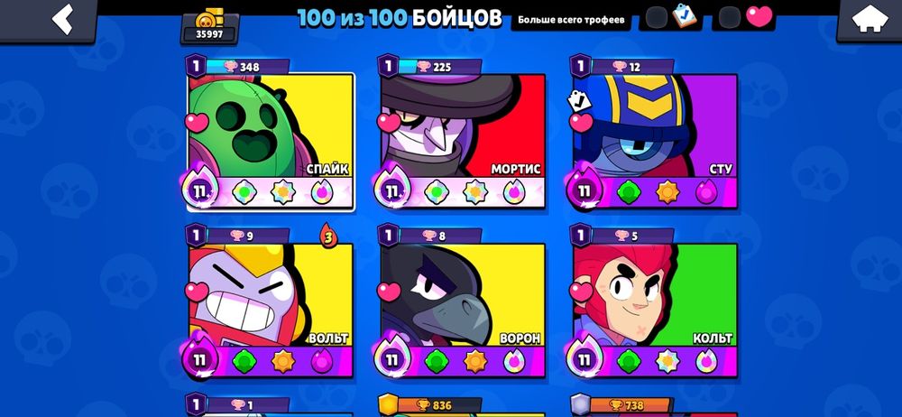Сатам аккаунт Brawl Stars