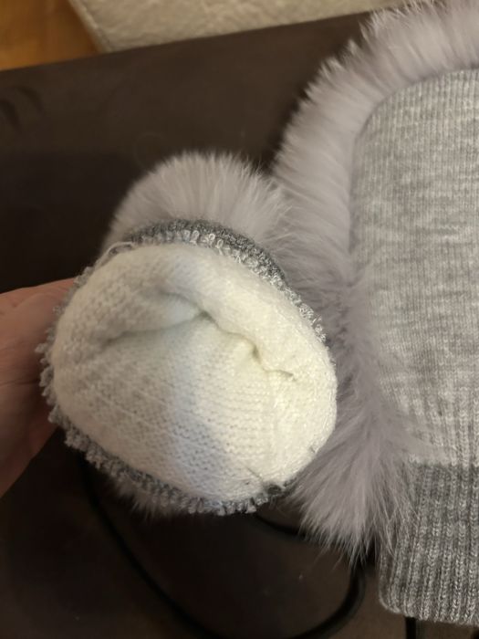 Ръкавици с естествен косъм лисица