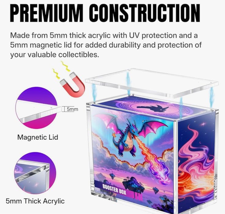 Cutie Protecție Booster Box din Acril Pokemon