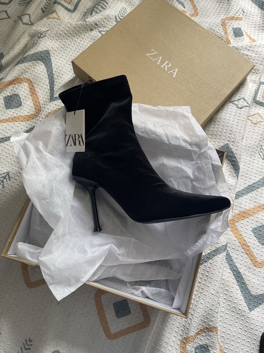 Ботильоны Zara черные 39 размер