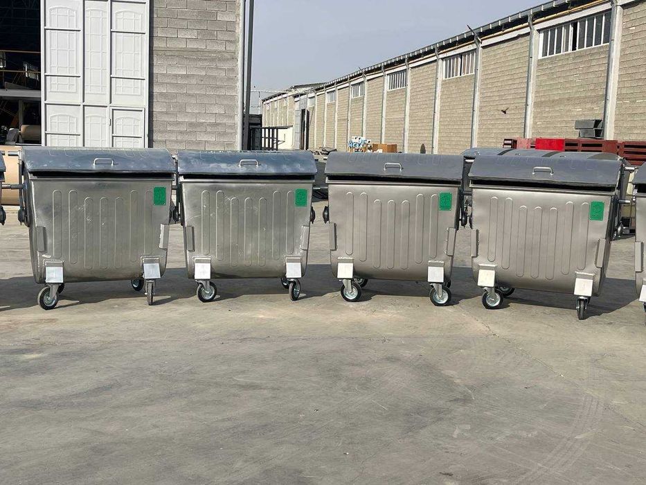 Мусорная контейер оцинкованная 1100Л