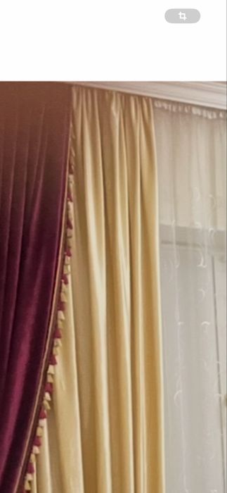 Шторы для зала. Велюровые