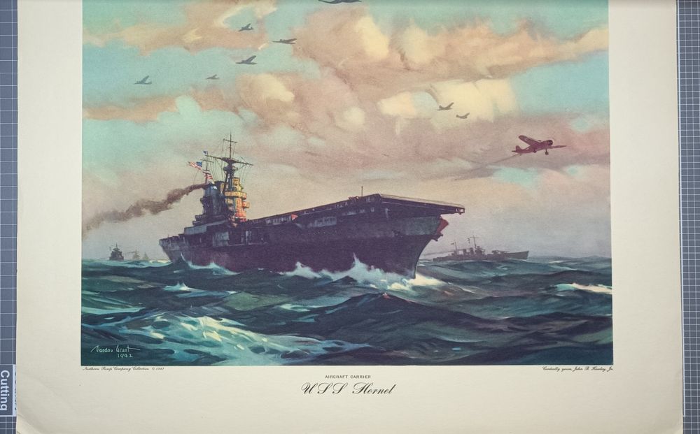 Репродукции морских картин US Navy.  Вторая Мировая Война