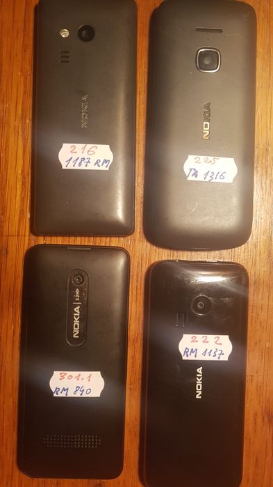 Nokia 225 TA1316, Nokia 301, Nokia 222, Nokia 3310 RM1008, Nokia 6303