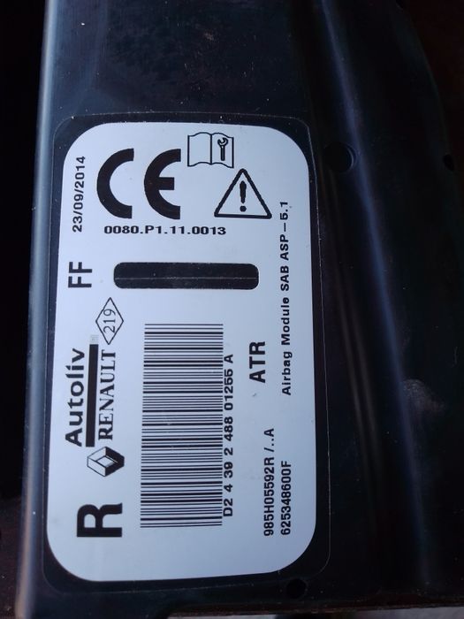 Airbag scaun Renault clio