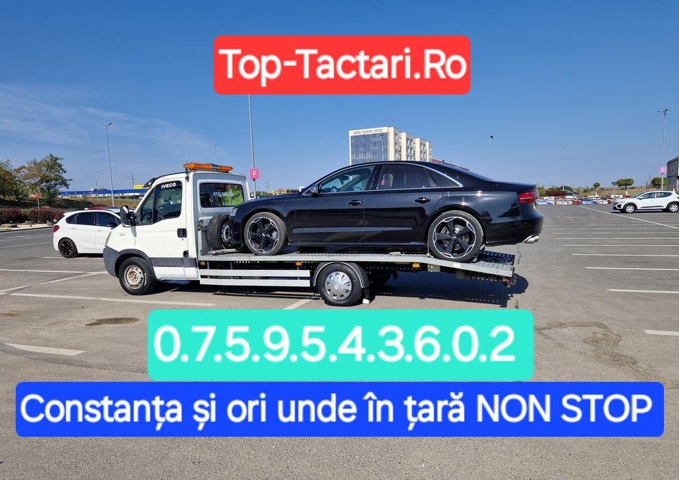 Tractări auto Constanța non stop cu disponibilitate de plecare oriunde ,, vulcanizare mobila "