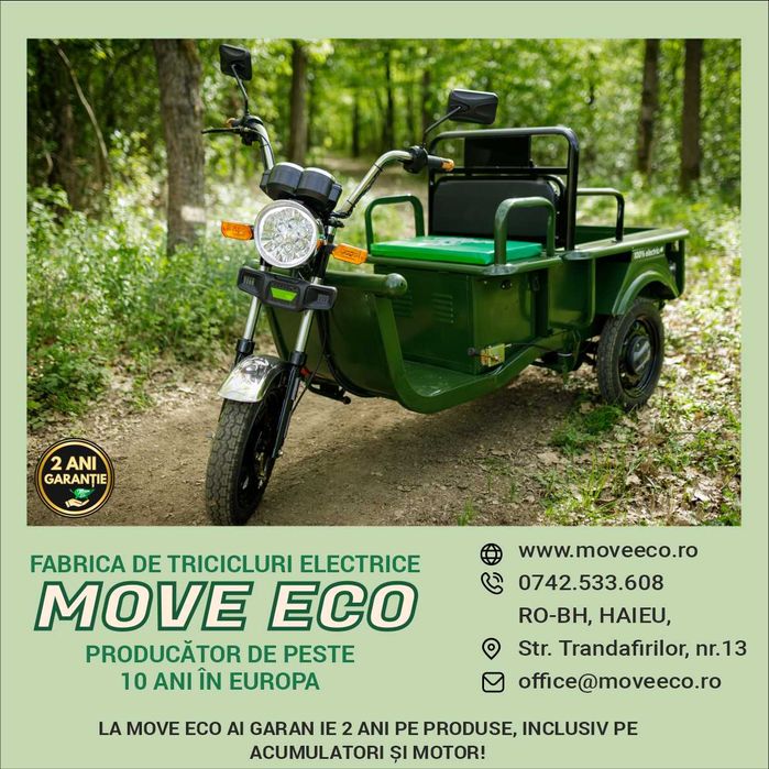 Tricicluri electrice CARGO 250 | Livrare oriunde in Europa
