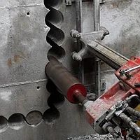 Алмазное сверление бурение стен