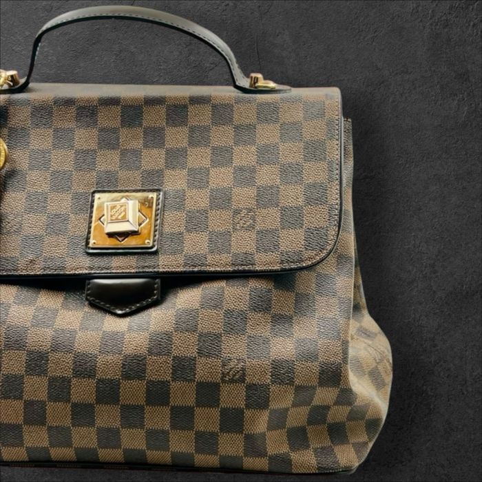 Louis Vuitton Damier Bergamo MM Handbag Brown DamierEbene Дамска чанта