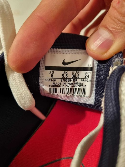 nike air - feme albi- nr 38,5, 24 cm