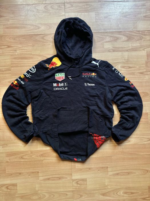 Hanorac hoodie sweater pullover Puma Oracle Red Bull Racing F1 2022 season navy cotton size M