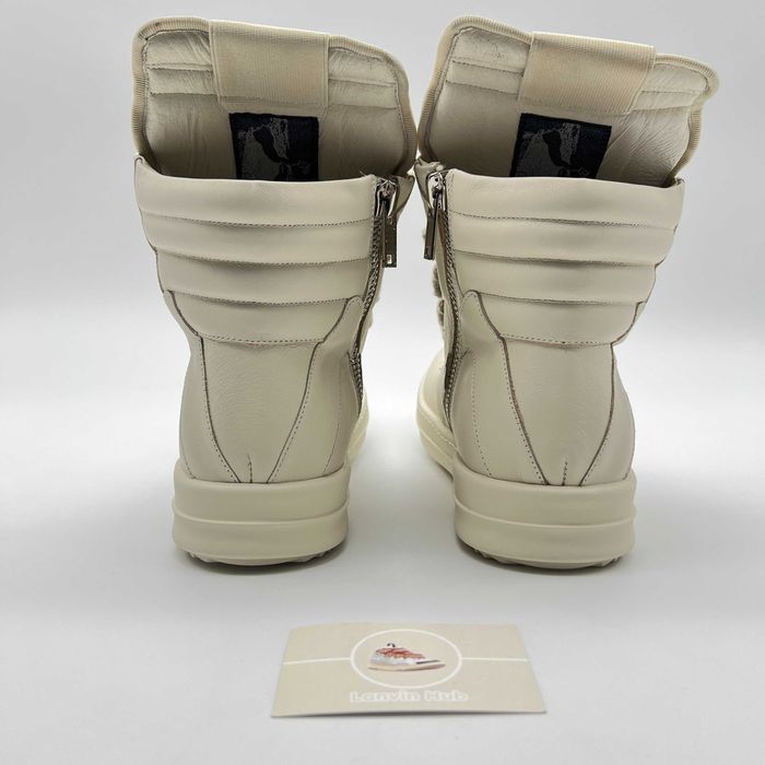 Rick Owens Geobaskets Full White Jumbo Lace